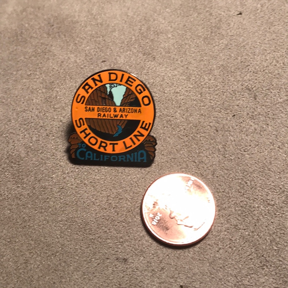 San Diego short line California railway pin